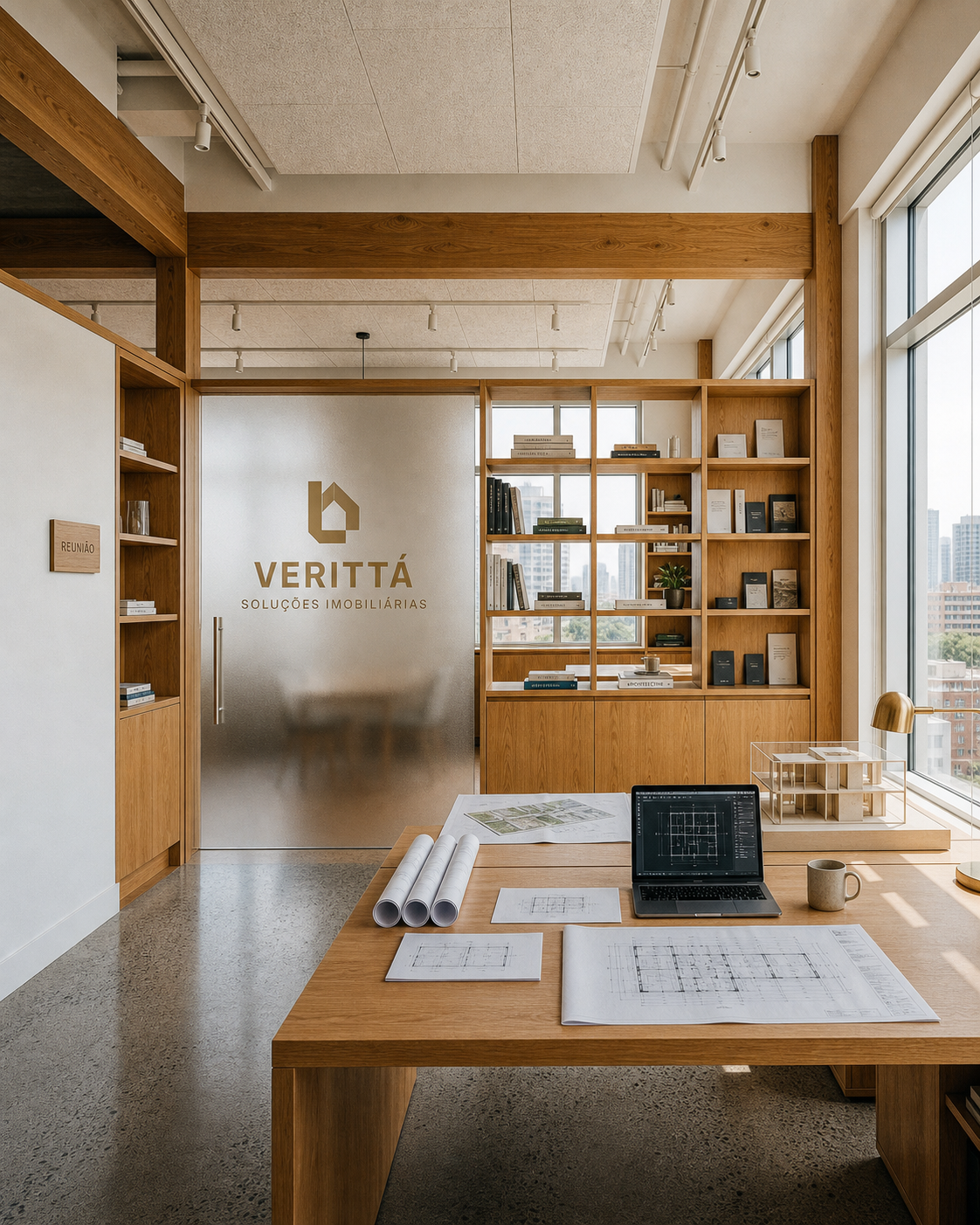 Escritório premium da Verittá Soluções Imobiliárias
